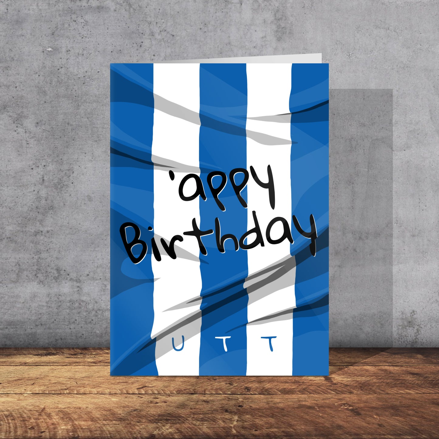 Huddersfield Town Themed Birthday Card | Yorkshire Slang | A5 Card and Envelope