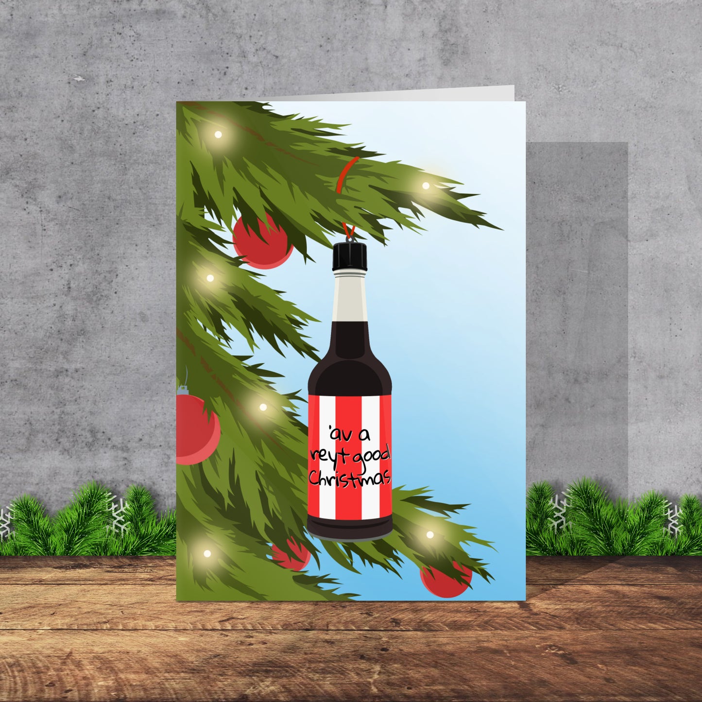 SUFC Henderson’s Relish Themed Yorkshire Christmas Card | A5 Card and Envelope