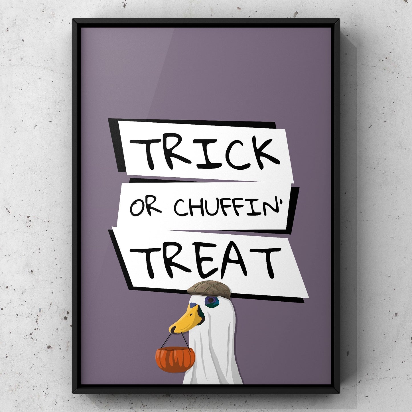 Trick or Chuffin’ Treat Yorkshire Print | Yorkshire Slang | A5 A4 A3