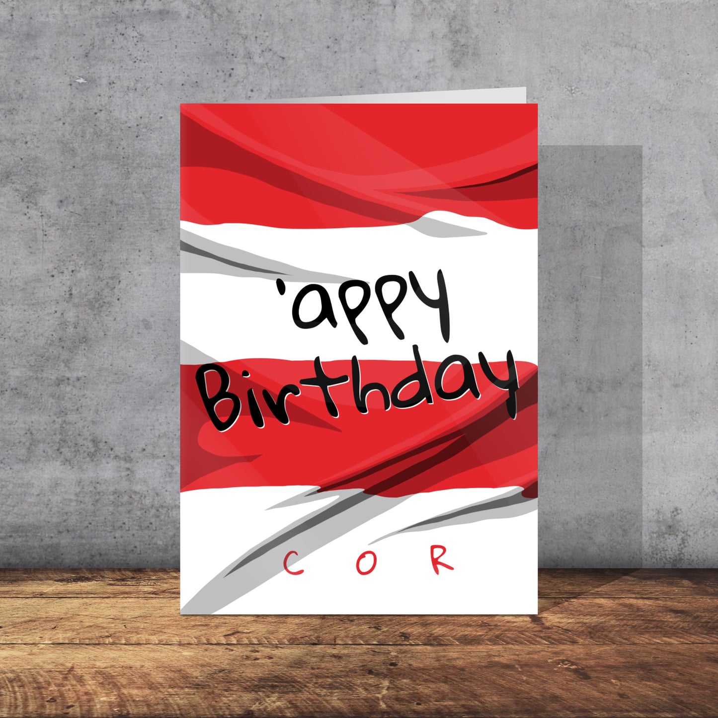 Doncaster Rovers Themed Birthday Card | Yorkshire Slang | A5 Card and Envelop