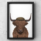 Yorkshire Highland Cow | Yorkshire Print | A5 A4 A3