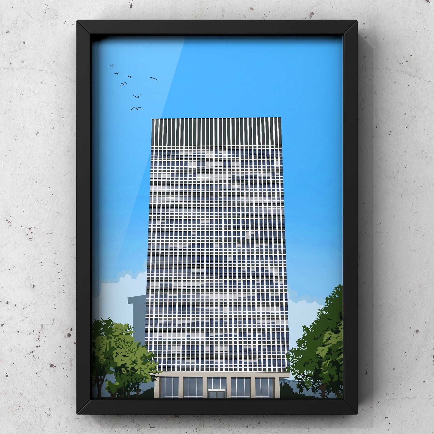 Arts Tower | Sheffield Print | A5 A4 A3