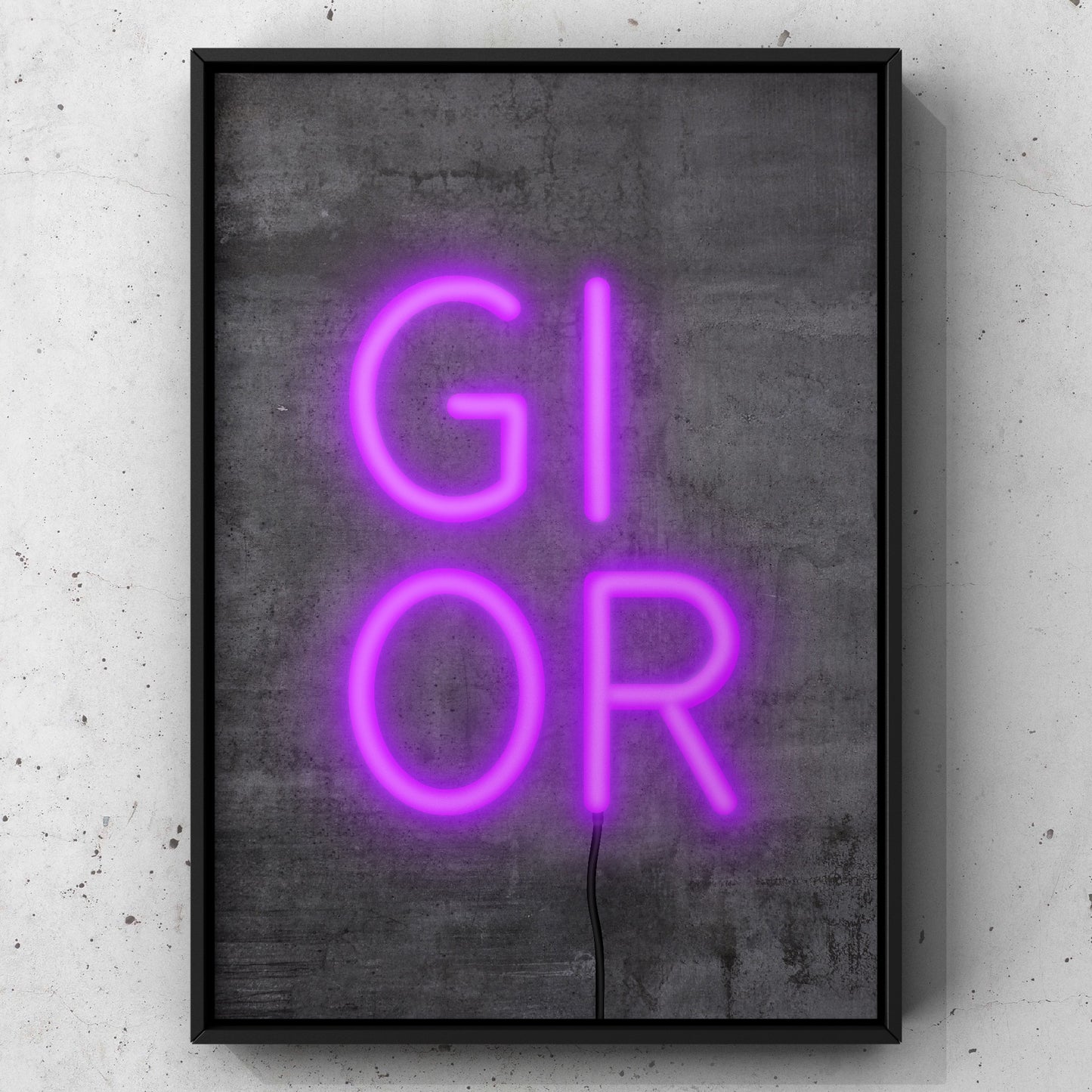 Gi Or Neon Sign Print | Yorkshire Slang | A5 A4 A3