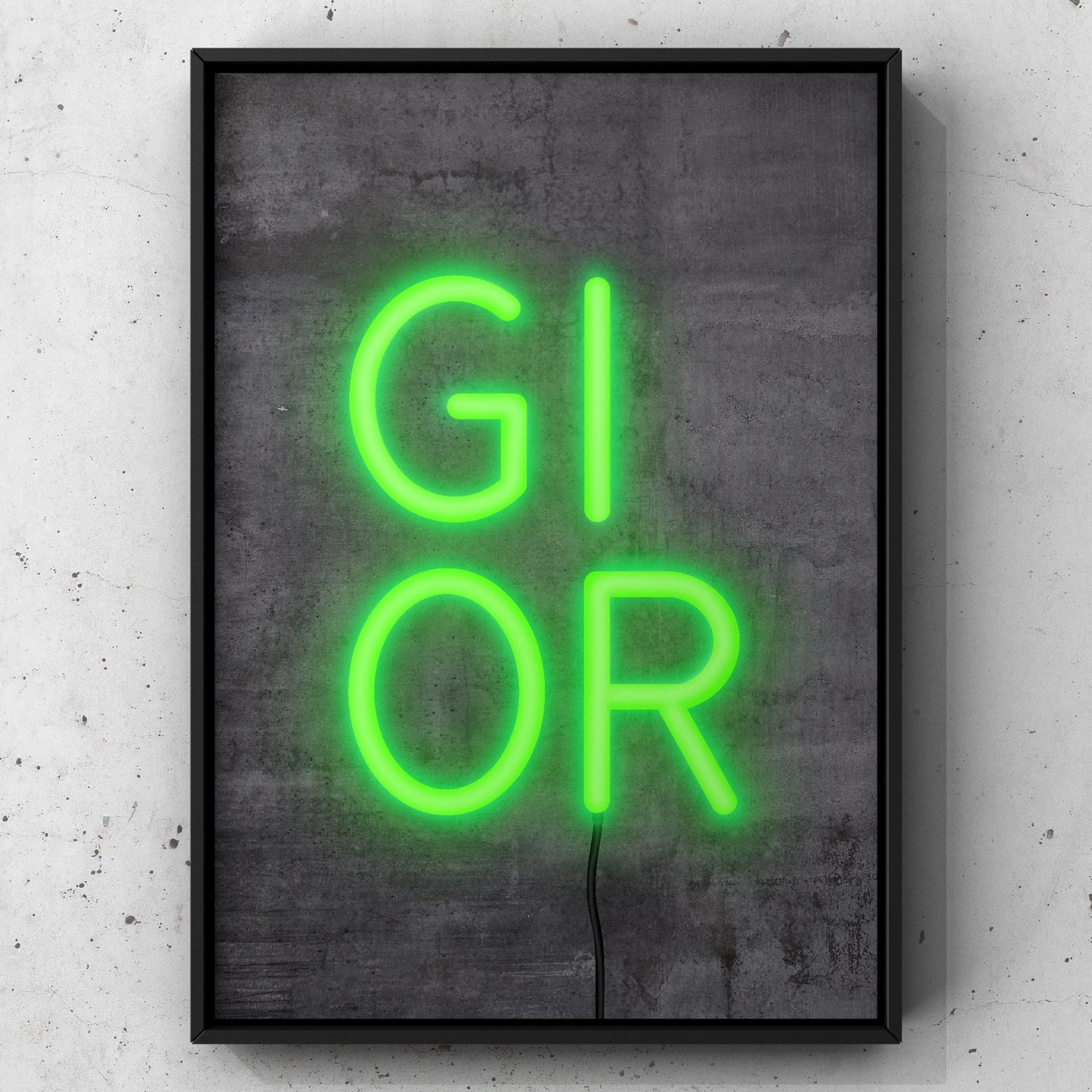 Gi Or Neon Sign Print | Yorkshire Slang | A5 A4 A3