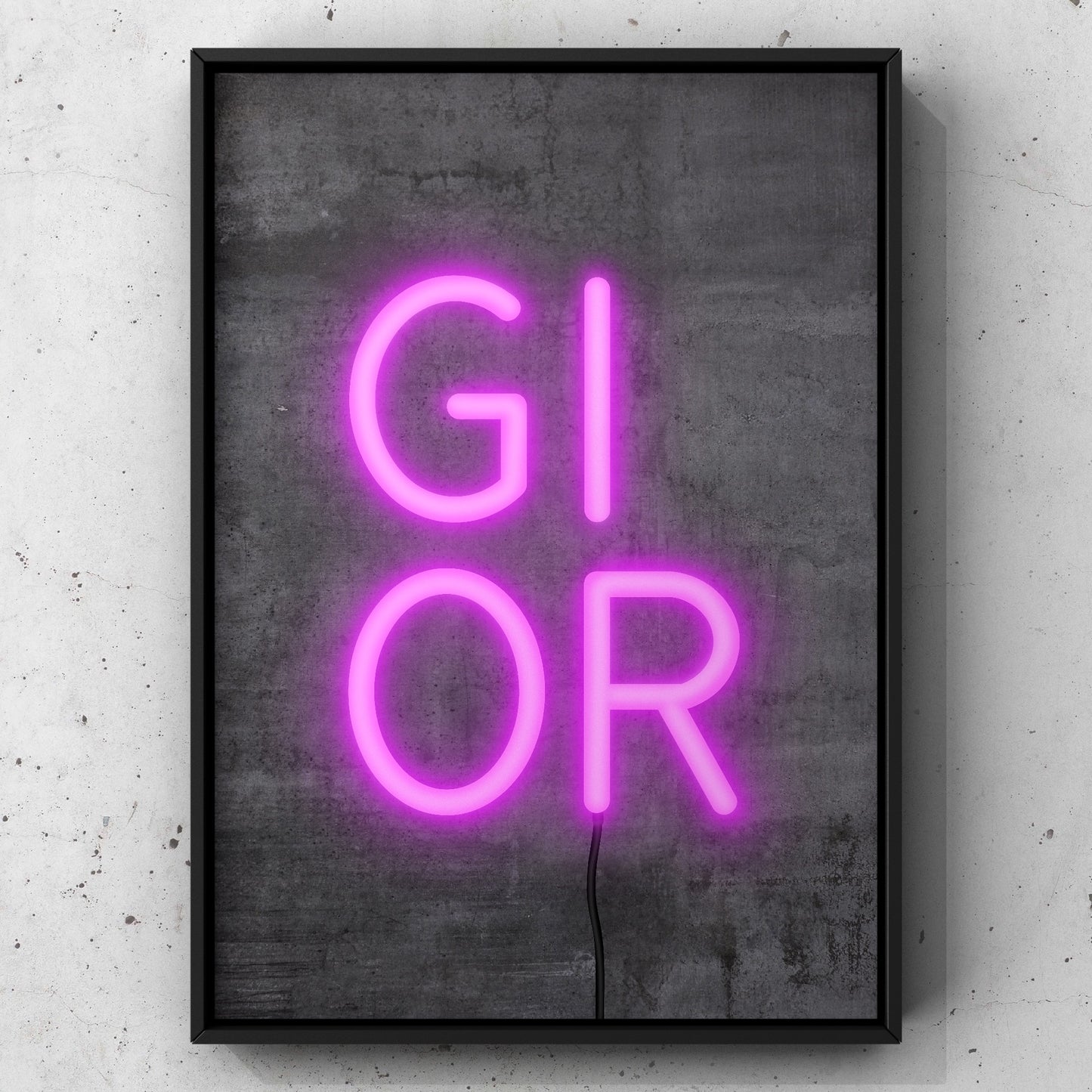 Gi Or Neon Sign Print | Yorkshire Slang | A5 A4 A3