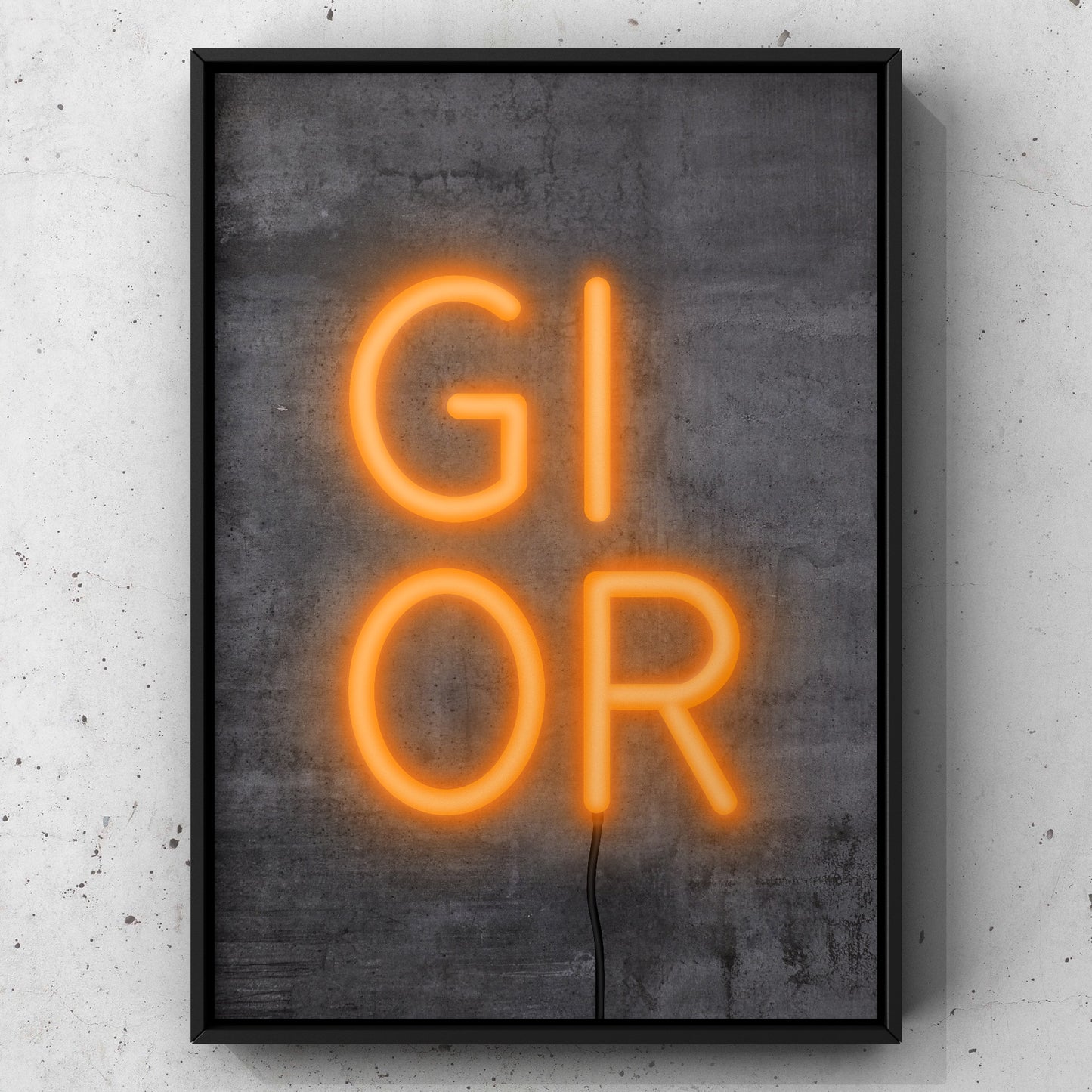 Gi Or Neon Sign Print | Yorkshire Slang | A5 A4 A3